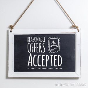 All Reasonable Offers Accepted